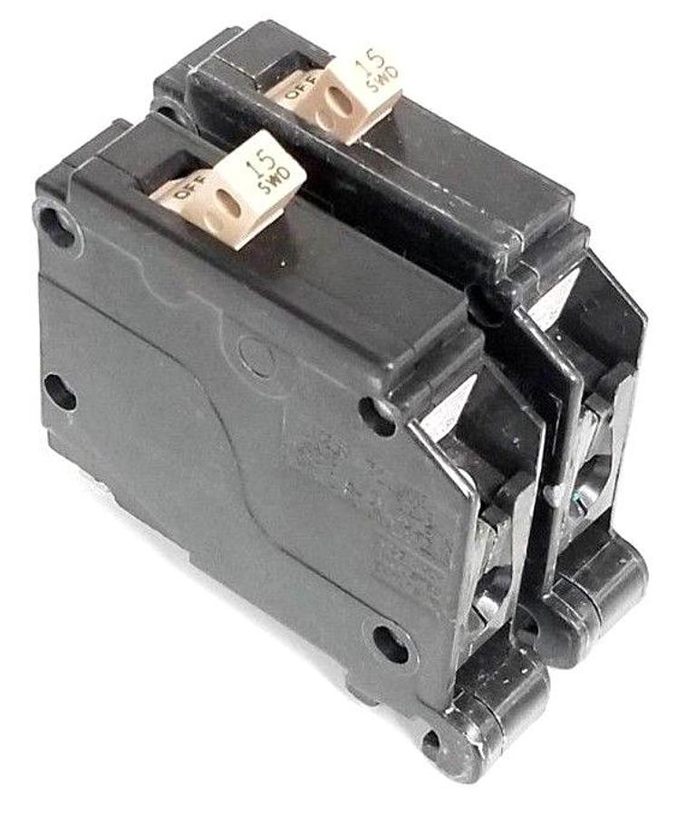 Used LOT OF 2 NEW CUTLER HAMMER CH115 CIRCUIT BREAKERS 15A 120/240V