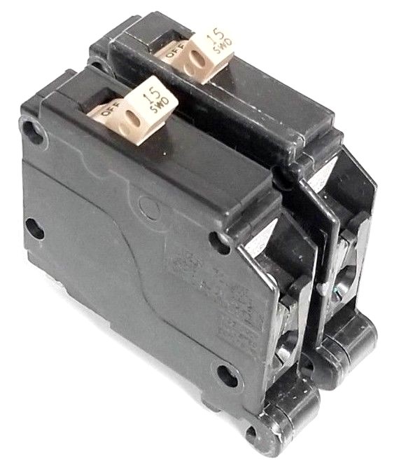 Used LOT OF 2 NEW CUTLER HAMMER CH115 CIRCUIT BREAKERS 15A 120/240V