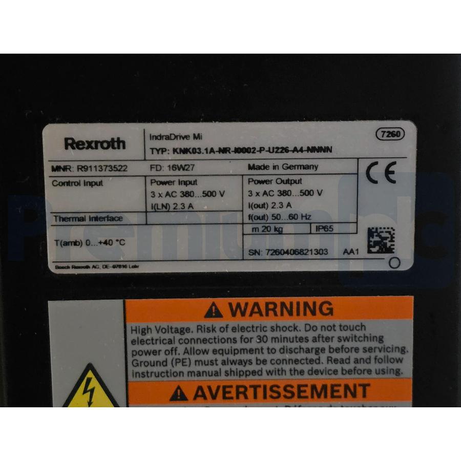 Used Rexroth R911373522 | CHOKE KNK03.1A-NR-I0002-P-U226-A4-NNNN IndraDrive Mi KNK03
