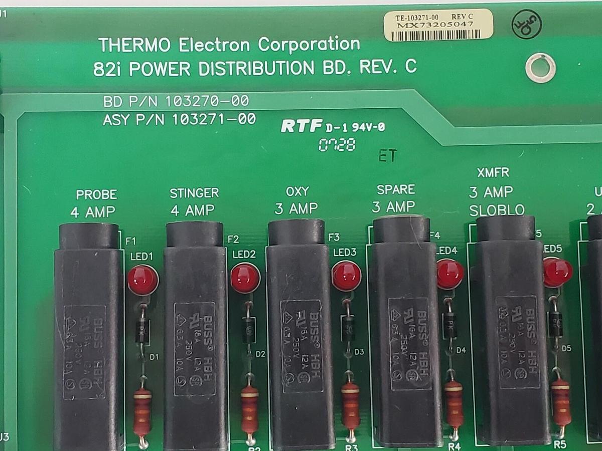 Used NEW THERMO ELECTRON 103271-00 82i POWER DISTRIBUTION BOARD REV. C 10370-00 CXP