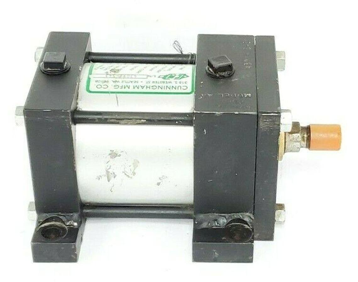 Used CUNNINGHAM MODEL AA PNEUMATIC CYLINDER 4" BORE, 2" STROKE, 250PSI, 4AANS2N211250