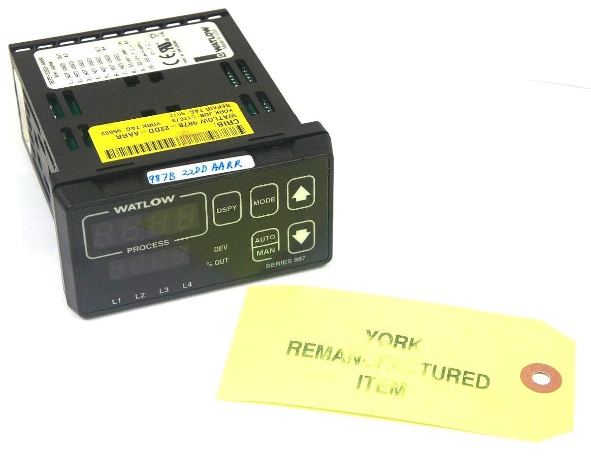 Refurbished WATLOW 987B-22DD-AARR TEMPERATURE LIMIT OR PROCESS CONTROLLER, 987B22DDAARR