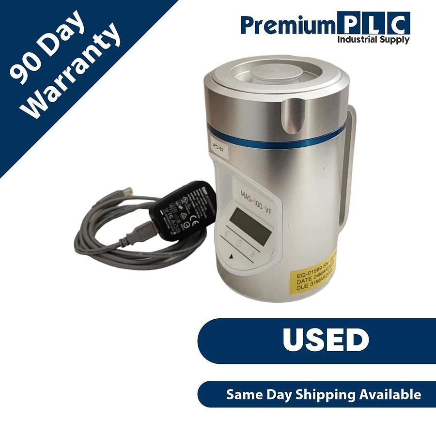 Used USED MBV MILLIPORE MAS-100 VF PORTABLE MICROBIAL AIR SAMPLER W/ADAPTER & CABLE