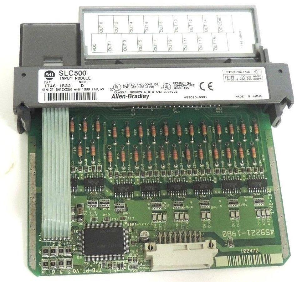 Used ALLEN BRADLEY 1746-IB32 INPUT MODULE 1746IB32 SER. D