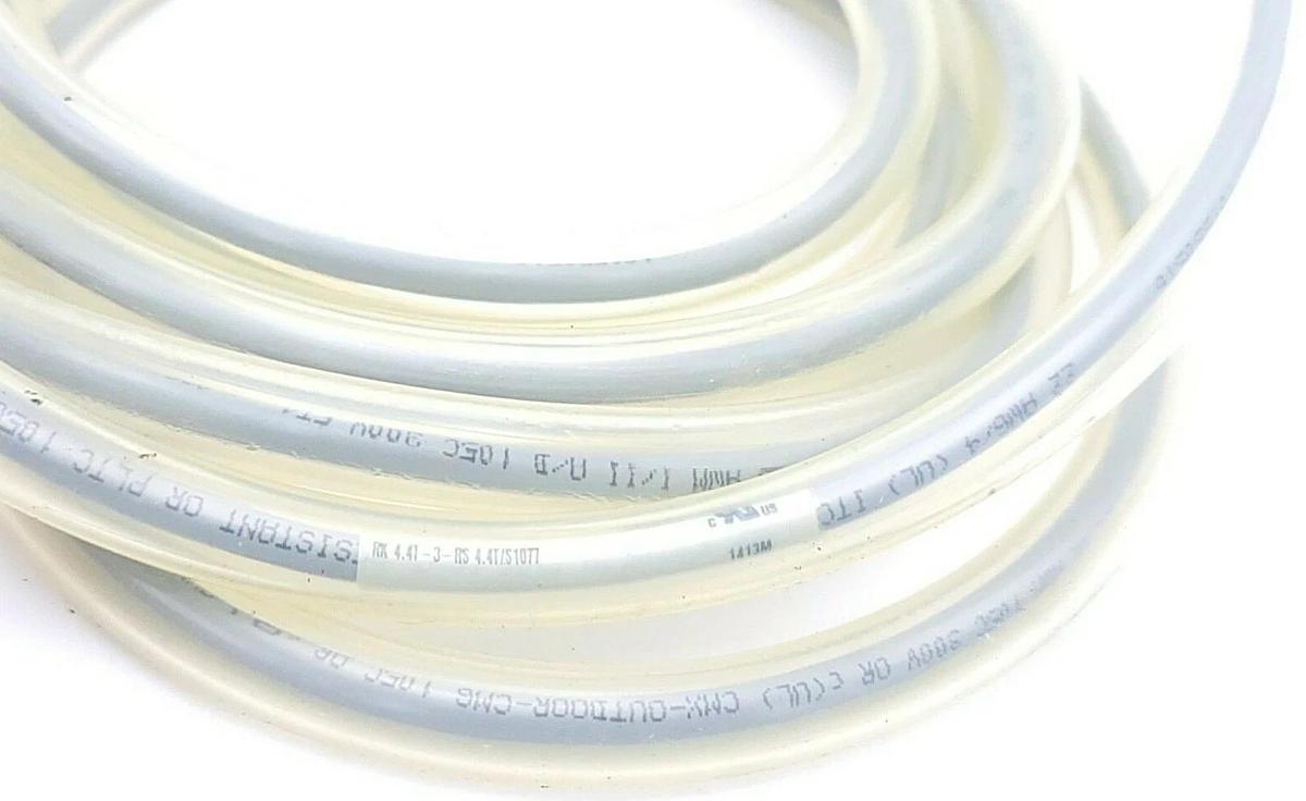 NEW TURCK RK 4.4T-3-RS 4.4T/S1077 EUROFAST MOLDED CORDSET ID NO. U2-02842