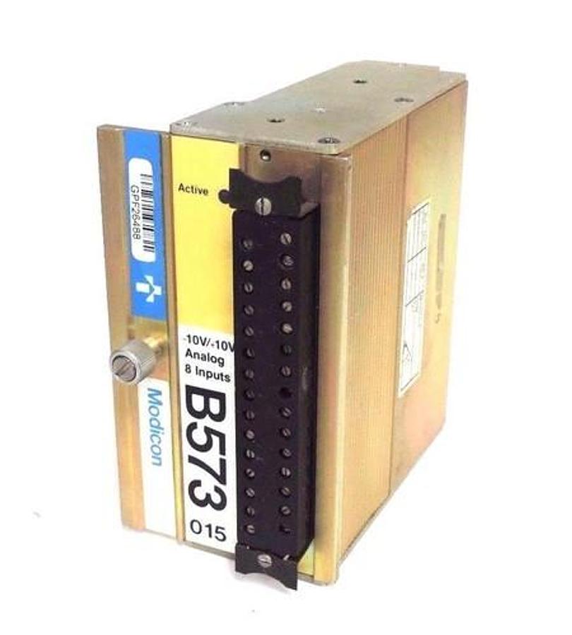 Used GOULD MODICON AS-B573-010 ANALOG MODULE 0-10V, 8 INPUTS, ASB573010