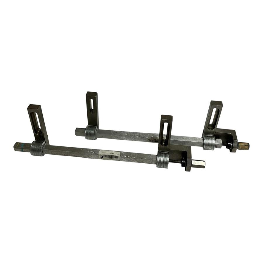 Used (2) Curt G Joa Industrial Linear Adjustment Guide Rails 19" 136B0332A 136B033V