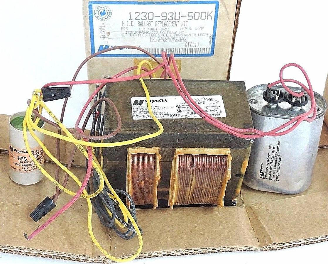 NIB MAGNETEK 1230-93U-500K BALLAST REPLACEMENT KIT 400W S-51 LAMP, 123093U500K