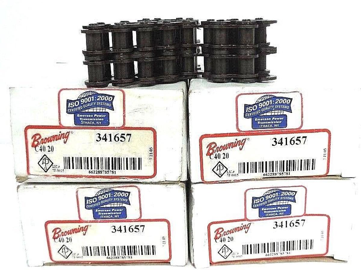 LOT OF 4 NIB BROWNING 341657 ROLLER CHAINS DOUBLE STRAND