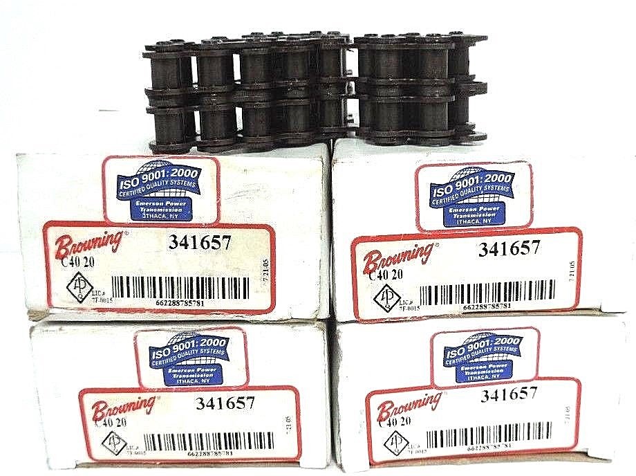 LOT OF 4 NIB BROWNING 341657 ROLLER CHAINS DOUBLE STRAND