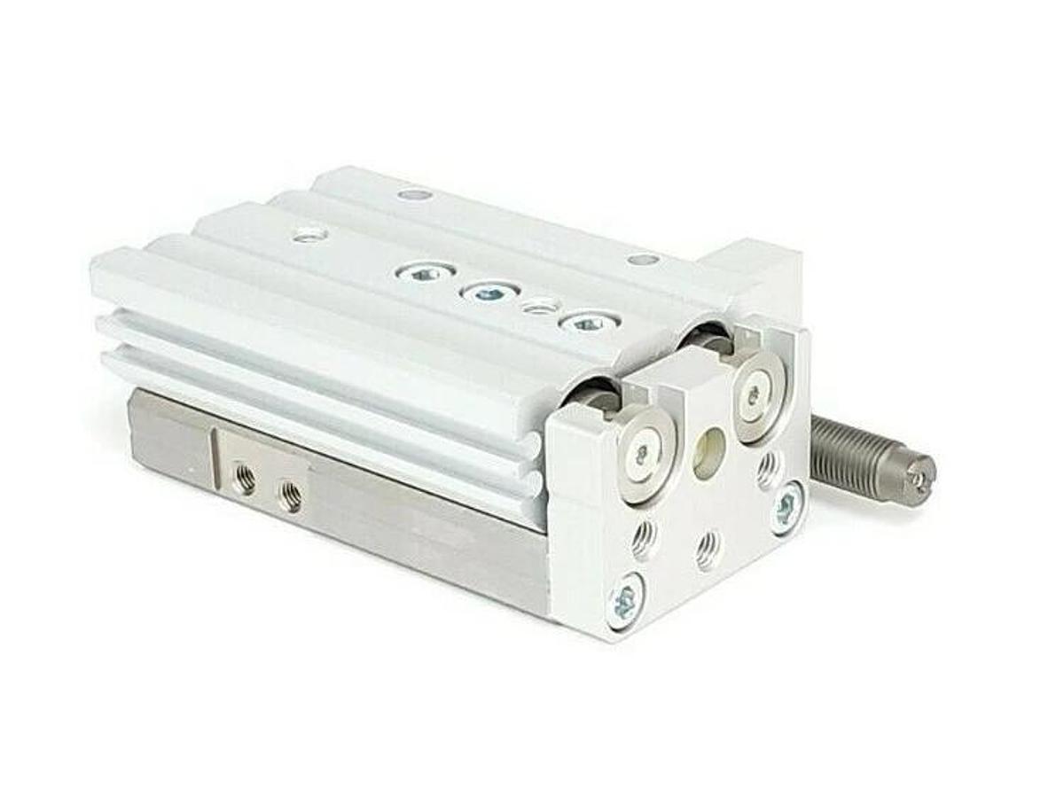 NEW SMC MXQ16-30BS AIR SLIDE TABLE CYLINDER MXQD37 W/ SHOCK ABSORBER MXQ1630BS