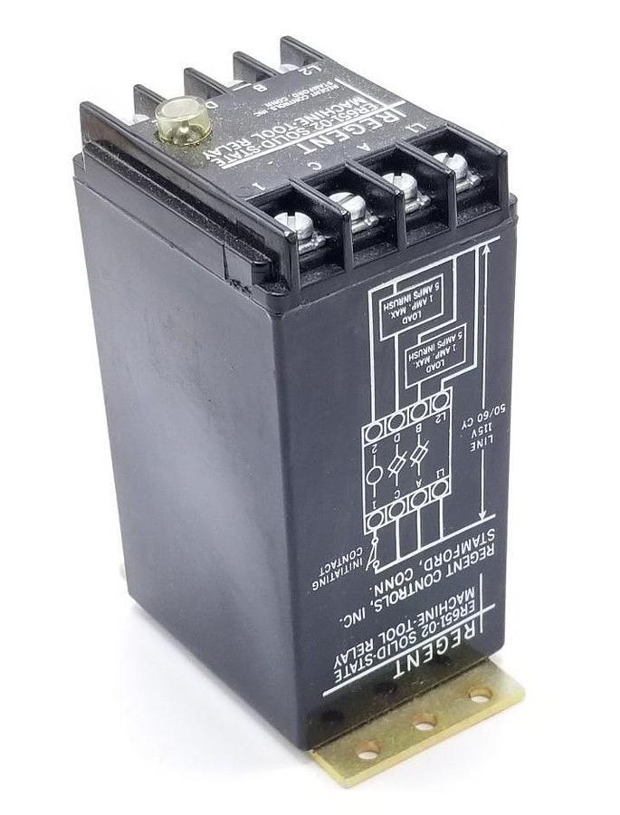 Used REGENT ER651-02 SOLID-STATE MACHINE-TOOL RELAY ER65102
