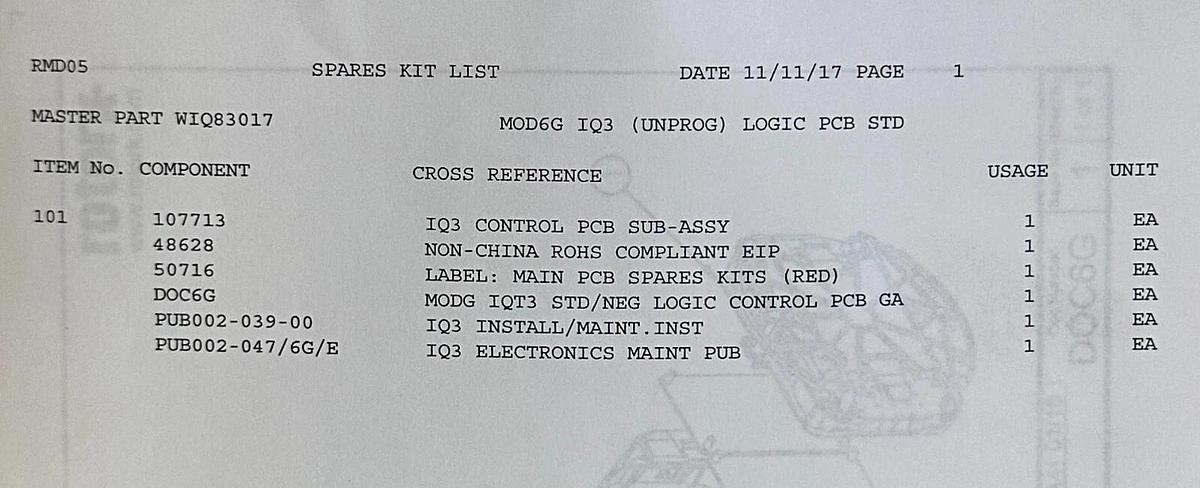 NEW ROTORK WIQ83017 IQ Mk3 MODULE 6G LOGIC CONTROL MAIN PCB 107713 UNPROGRAMMED