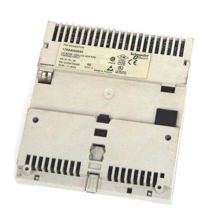 Used SCHNEIDER ELECTRIC TSX MOMENTUM 170AAI52040 I/O BASE ANALOG 4CH RTD THERMO INPUT