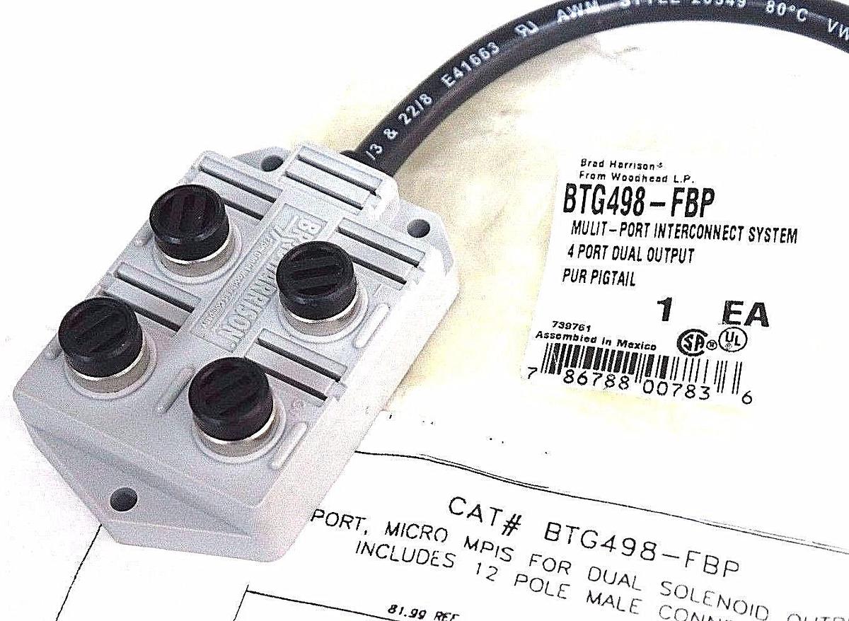 Used NEW BRAD HARRISON BTG498-FBP MULIT-PORT INTERCONNECT SYSTEM BTG498FBP