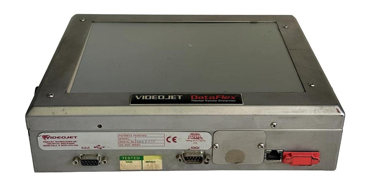 Used VIDEOJET DataFlex THERMAL TRANSFER OVERPRINTER SCREEN ONLY