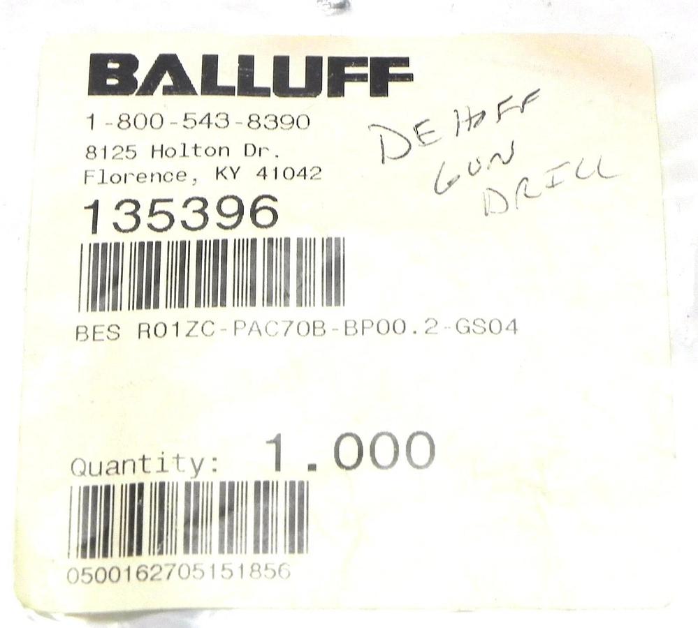 Used NEW BALLUFF BES R01ZC-PAC70B-BP00.2-GS04, 135396 SENSOR