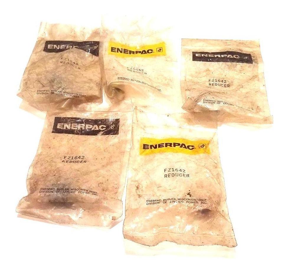 Used LOT OF 5 NEW ENERPAC FZ1642 REDUCERS 1/4" NPT - 1/8" NPT