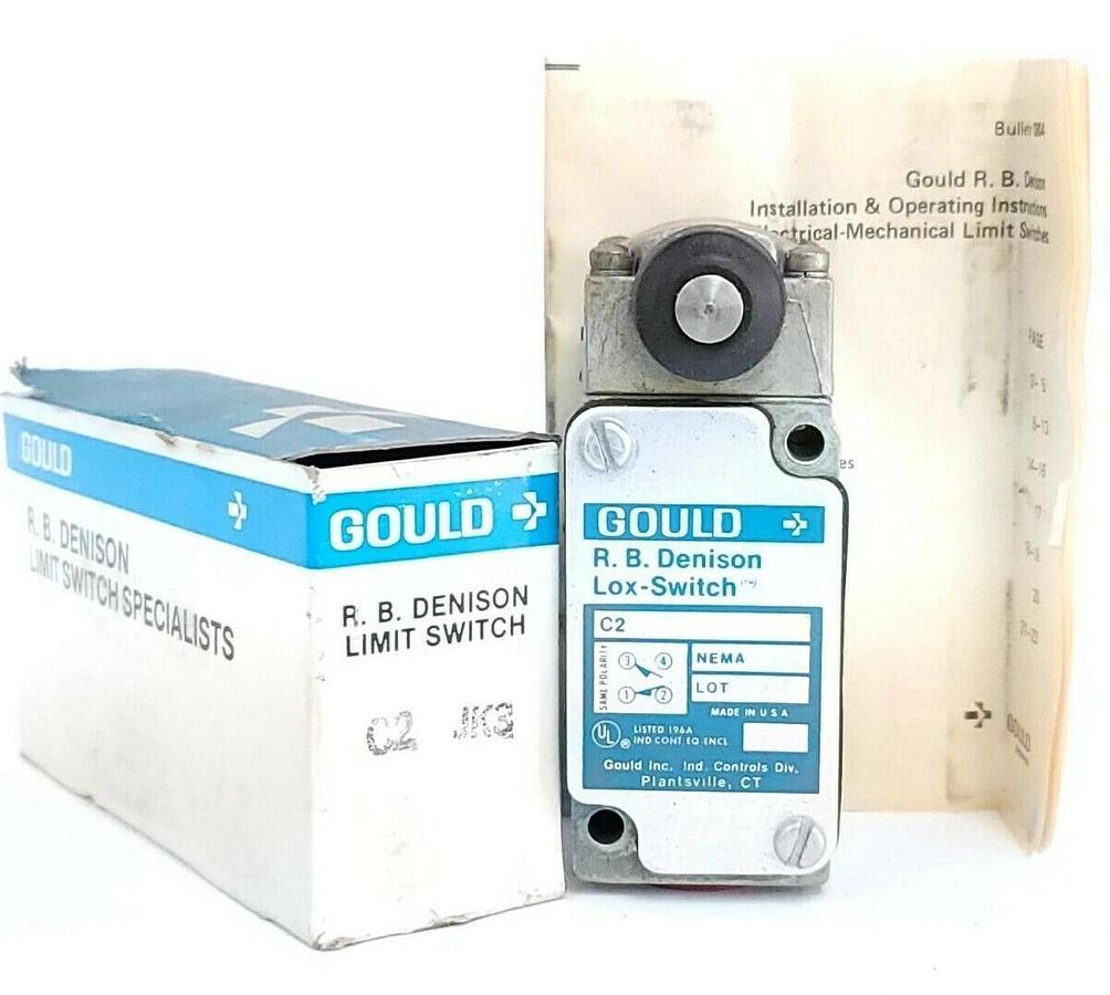 Used NIB GOULD R.B. DENISON C2-JK3 LIMIT SWITCH C2JK3