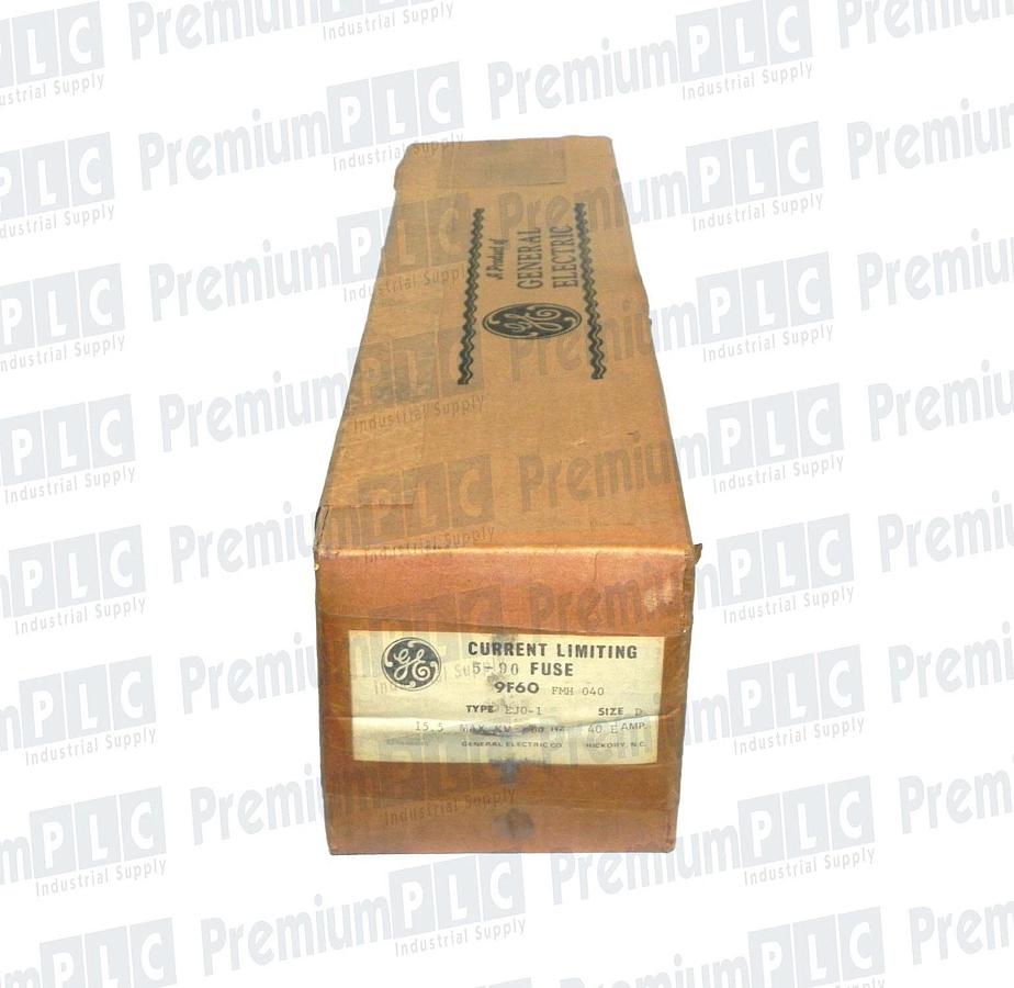 Used GENERAL ELECTRIC 9F60FMH040 40A CURRENT LIMITING 5-90 FUSE A155F1D0R0-40E NIB
