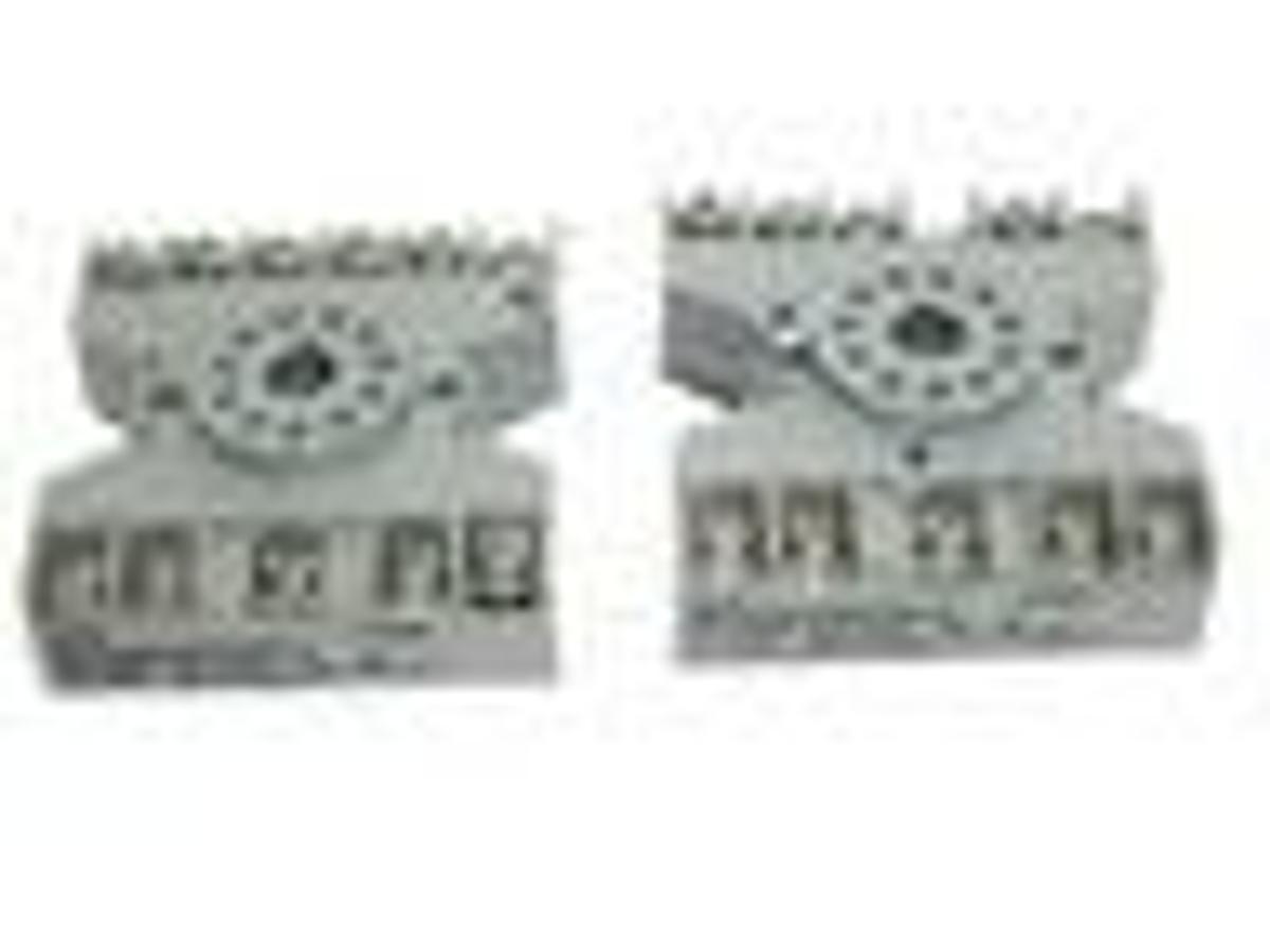 Used LOT OF 2 DAYTON 6X156E SOCKETS 10A, 300VAC