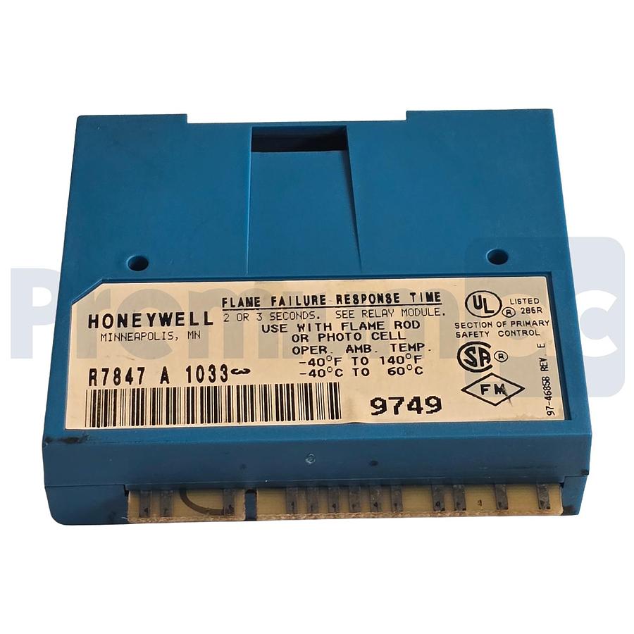 Used Honeywell R7847A1033 7800 Series Rectification Flame Amplifier R7847 A 1033 USPI