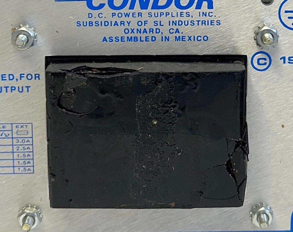 Used CONDOR HE5-18/OVP-A+ / HE5-18-OV-A+ / 110-43219 DC POWER SUPPLY 5VDC OUT USNP