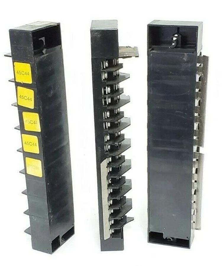 Used LOT OF 3 RELIANCE ELECTRIC 45C1A AUTOMATE I/O RAILS 802802-2 15097 10A 250V