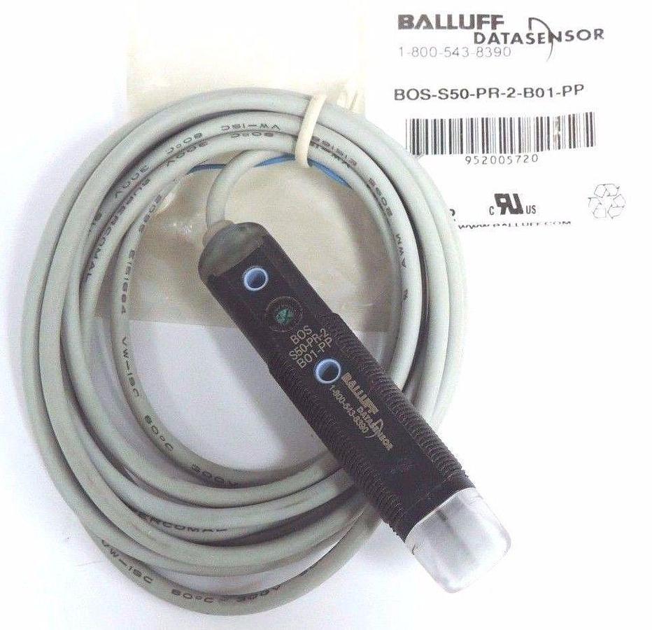 Used NEW BALLUFF DATASENSOR BOS-S50-PR-2-B01-PP SENSOR BOSS50PR2B01PP