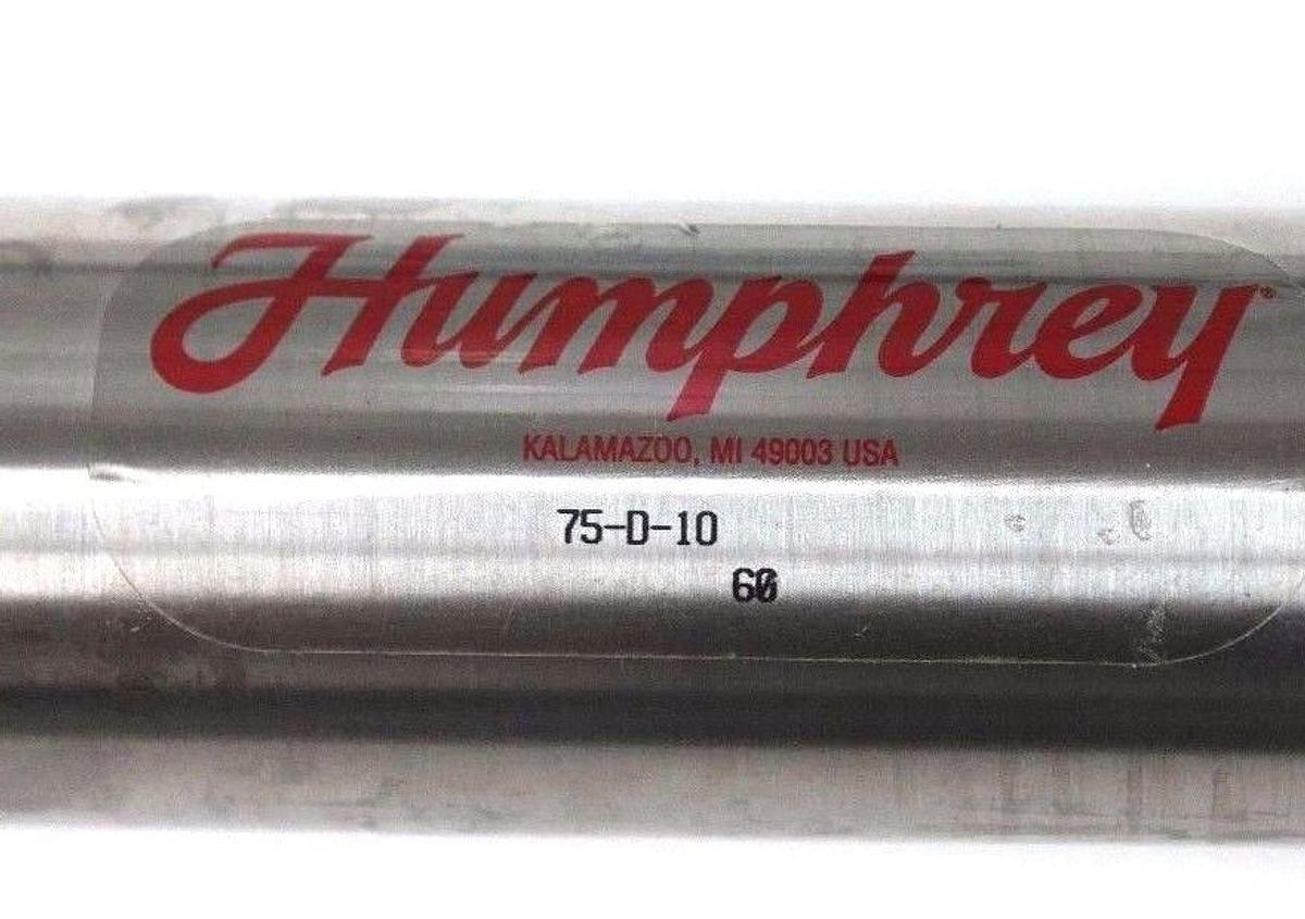 Used NEW HUMPHREY 75-D-10 STAINLESS STEEL AIR CYLINDER 75D10