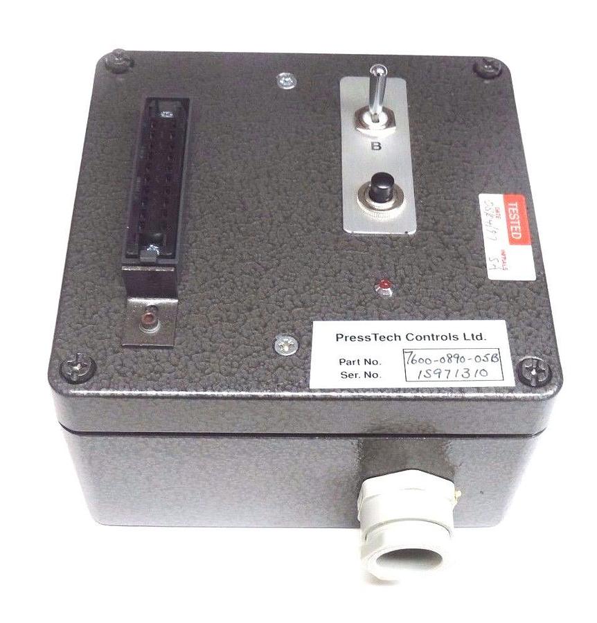 Used NEW PRESSTECH CONTROLS LTD 7600-0890-05B CONTROLLER W/ 7600-0890 JUNCTION BOX