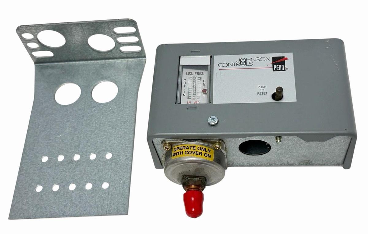 Used NIB JOHNSON CONTROLS P29NC-2C LOW PRESSURE CUTOUT CONTROL RANGE 20'' P29NC2C
