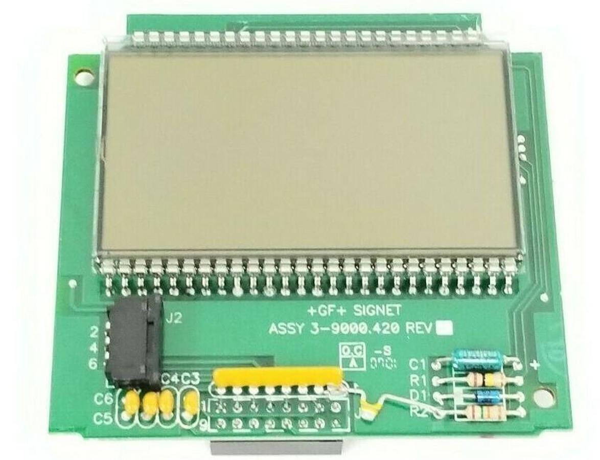 Used GF SIGNET 3-9000.420 DISPLAY BOARD FOR FLOW CONTROLLER 3-9000.425 REV. E