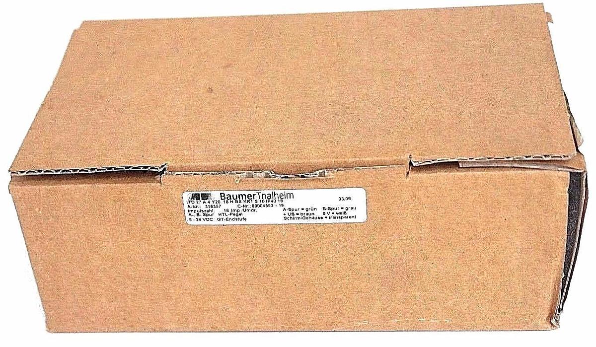 Used NIB BAUMER THALHEIM, A-NR: 316357, C-NR: 09004593-19, ENCODER ITD 27A4Y20, 33.09