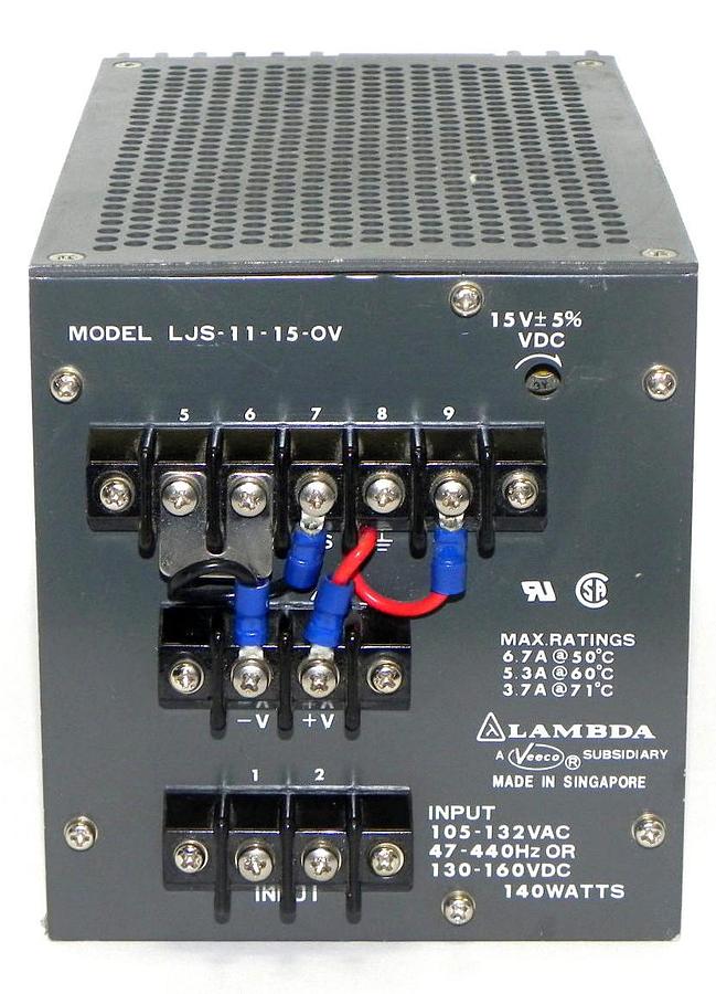 Used LAMBDA LJS-11-15-OV POWER SUPPLY LJS1115OV