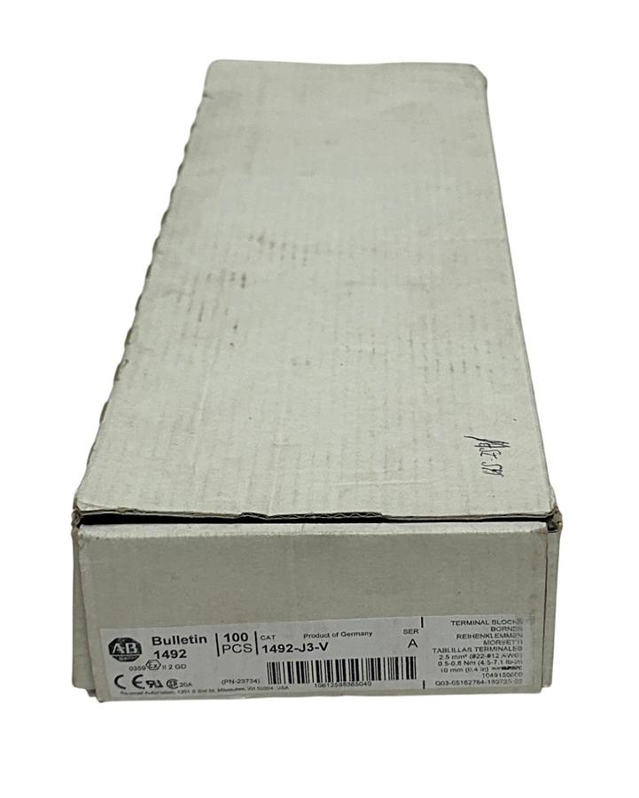Used 43 ALLEN BRADLEY 1492-J3-V /A BULLETIN 1492 TERMINAL BLOCKS AC/DC VIOLET NSMP