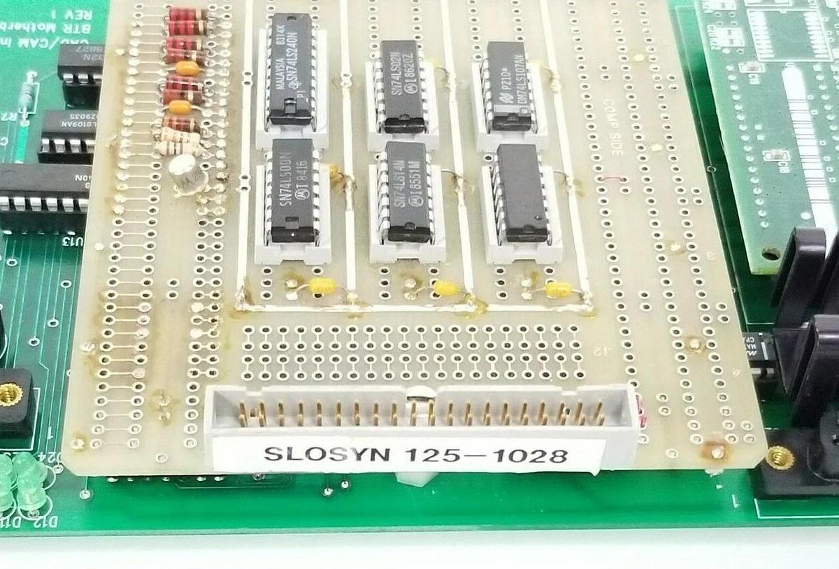Used CAD / CAM INTEGRATION INC. BTR MOTHERBOARD W/ SLOSYN 125-1028 & Z-WORLD 175-0059