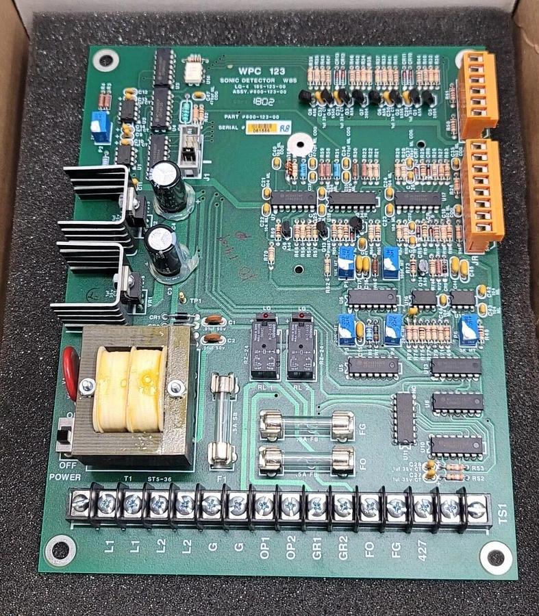NEW WEB PRINTING 800-123-00 PC BOARD SONIC DETECTOR WPC 123 16 POINT TERMINAL