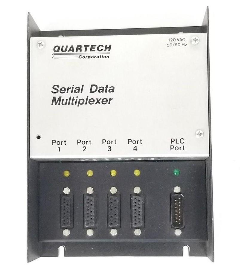 Used QUARTECH SERIAL DATA MULTIPLEXER 120VAC, 50/60HZ, 8517