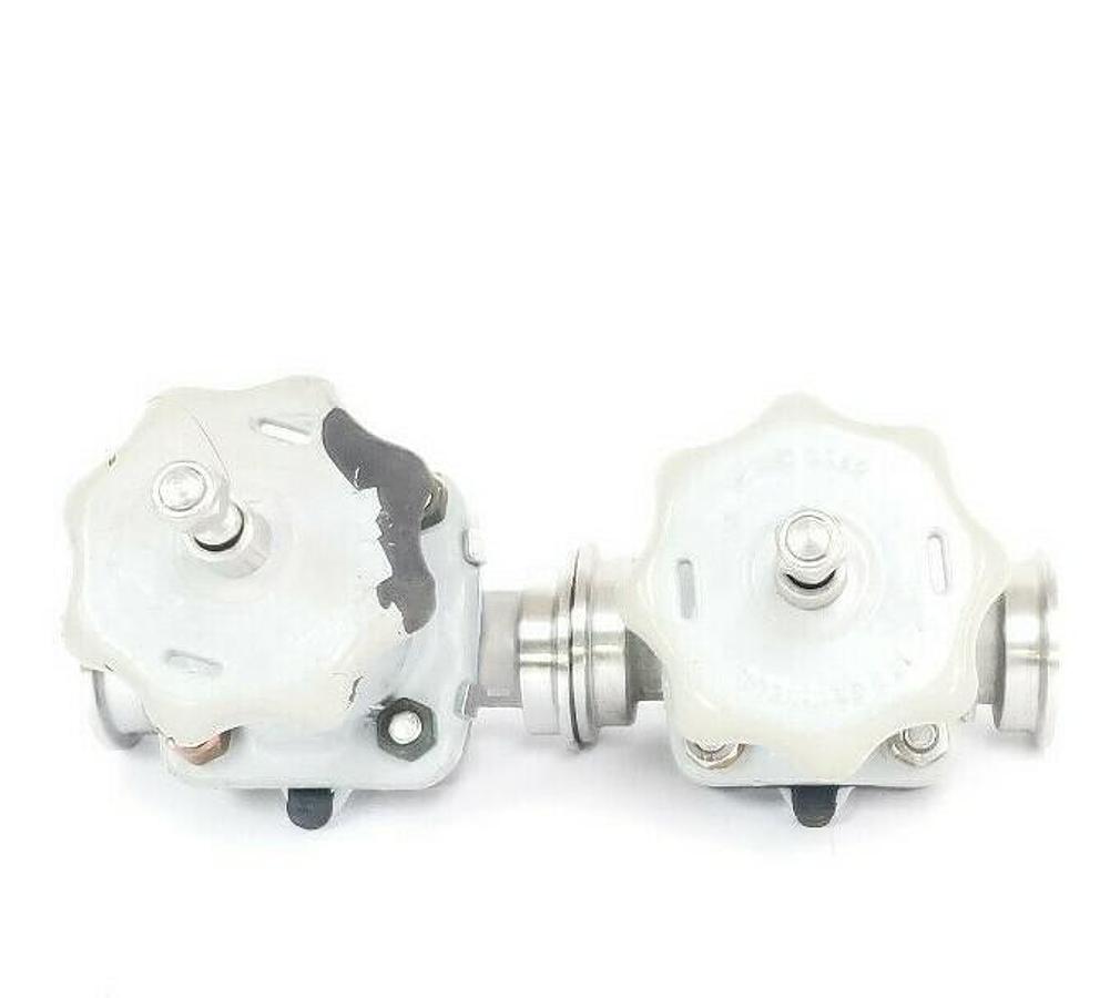 Used LOT OF 2 ITT GRINNELL DIAPHRAGM VALVES WITH 1819 CF8M 1" VALVE BODIES