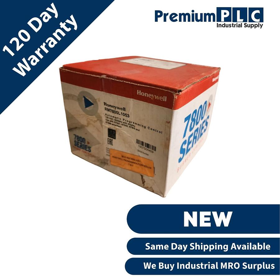 NEW HONEYWELL RM7800L1053 AUTOMATIC PROGRAMMING BURNER CONTROL RM7800-L-1053