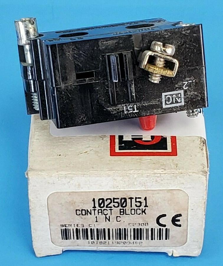 Used NIB CUTLER HAMMER 10250T51 CONTACT BLOCK SERIES C1