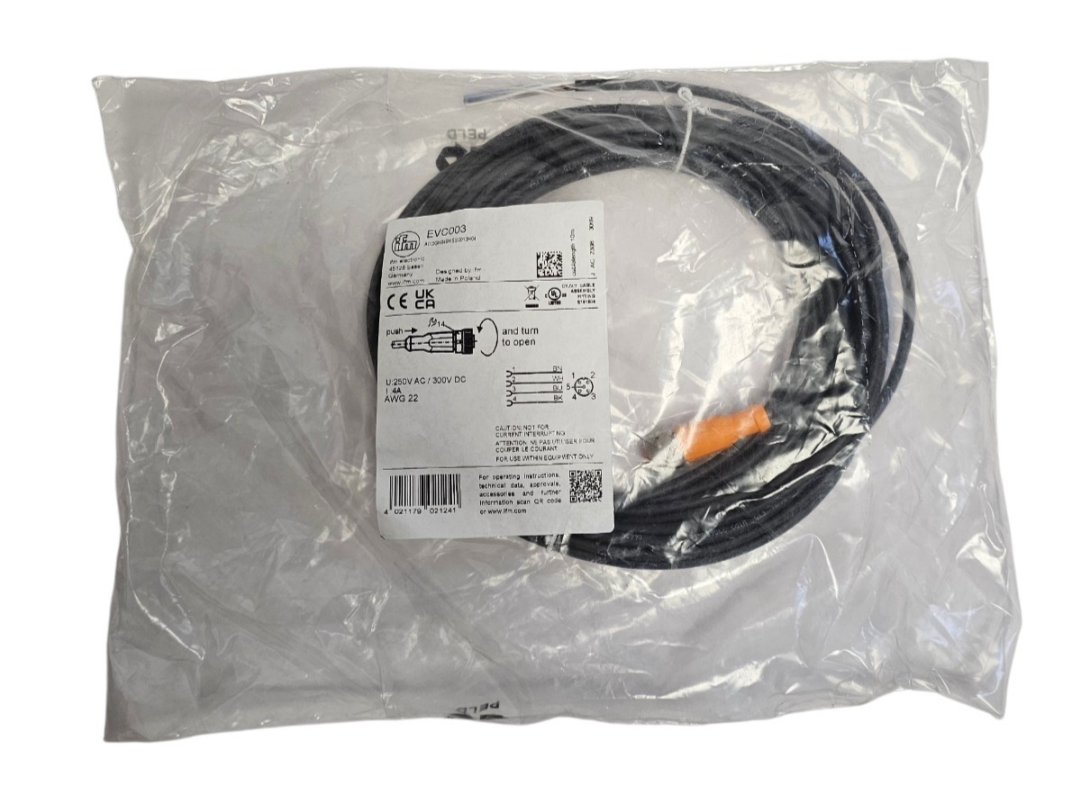 NEW IFM ADOGH040MSS0010H04 CONNECTING CABLE EVC003 LENGTH 10M