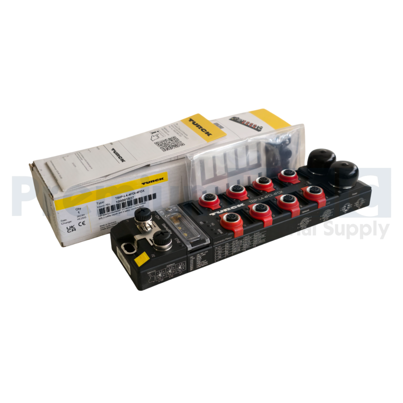 Used TURCK TBIP-L4-4FDI-4FDX Block Module for EtherNet/IP & CIP Safety 100001827 NSMP