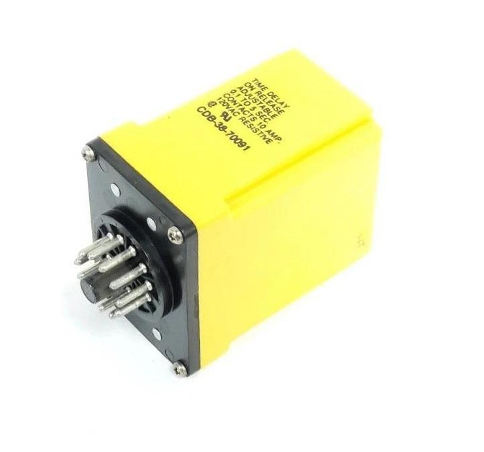 Used POTTER & BRUMFIELD CDB-38-70091 TIME DELAY RELAY 120VAC, 0-5SEC, CDB3870091