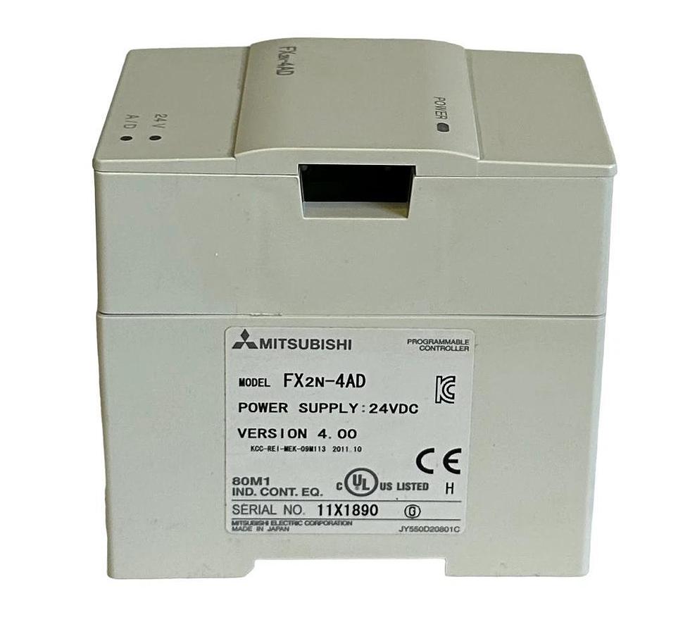 NEW MITSUBISHI FX2N-4AD / FX2N4AD MELSEC SPECIAL FUNCTION ANALOG BLOCK 24VDC