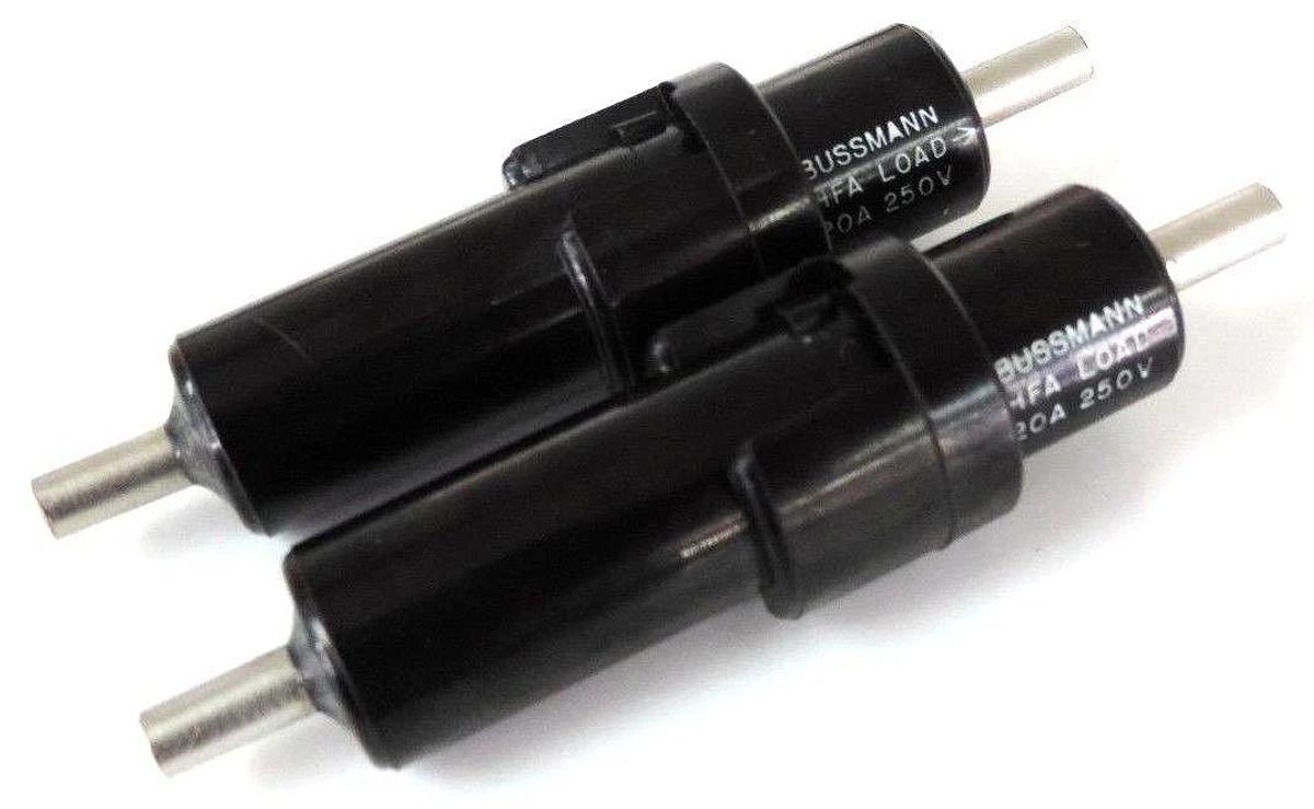 LOT OF 2 NEW BUSSMANN HFA BUSS FUSEHOLDERS FUSE HOLDERS 20A 250V, 1/4"x1-1/4"