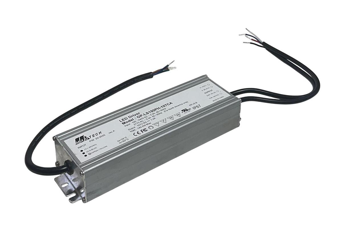 Used MAGTECH GP-LS150PH-107CA / GPLS150PH107CA LED DRIVER 100-240VAC 2A 20-3555 NSNP