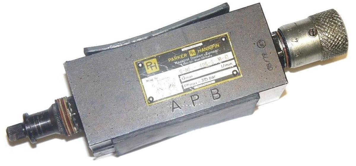 Used PARKER HANNIFIN G-MF-406-S-N-B VALVE GMF406SNB