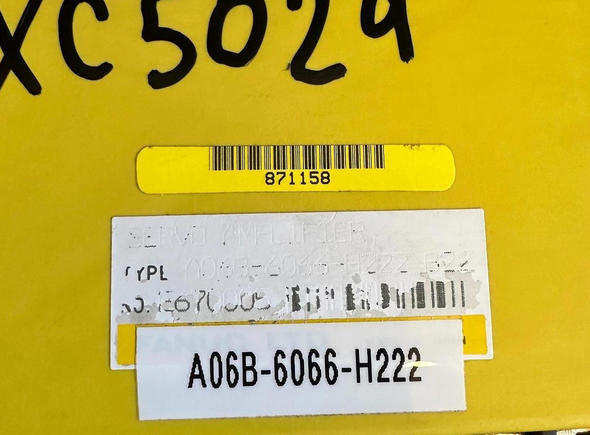 Used FANUC A06B-6066-H222 / A06B6066H222 2-AXIS SERVO AMPLIFIER C SERIES